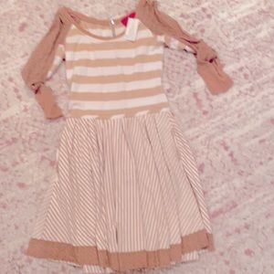 Z spoke beige and white dress size 4